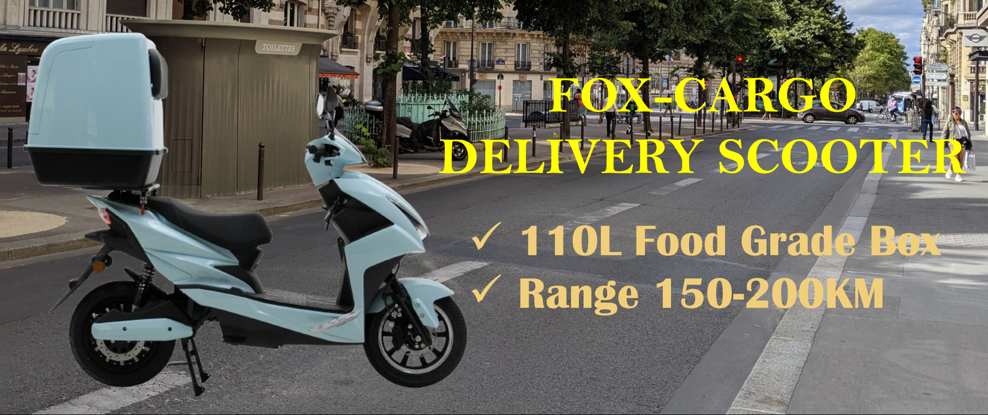 food delivery electric scooter